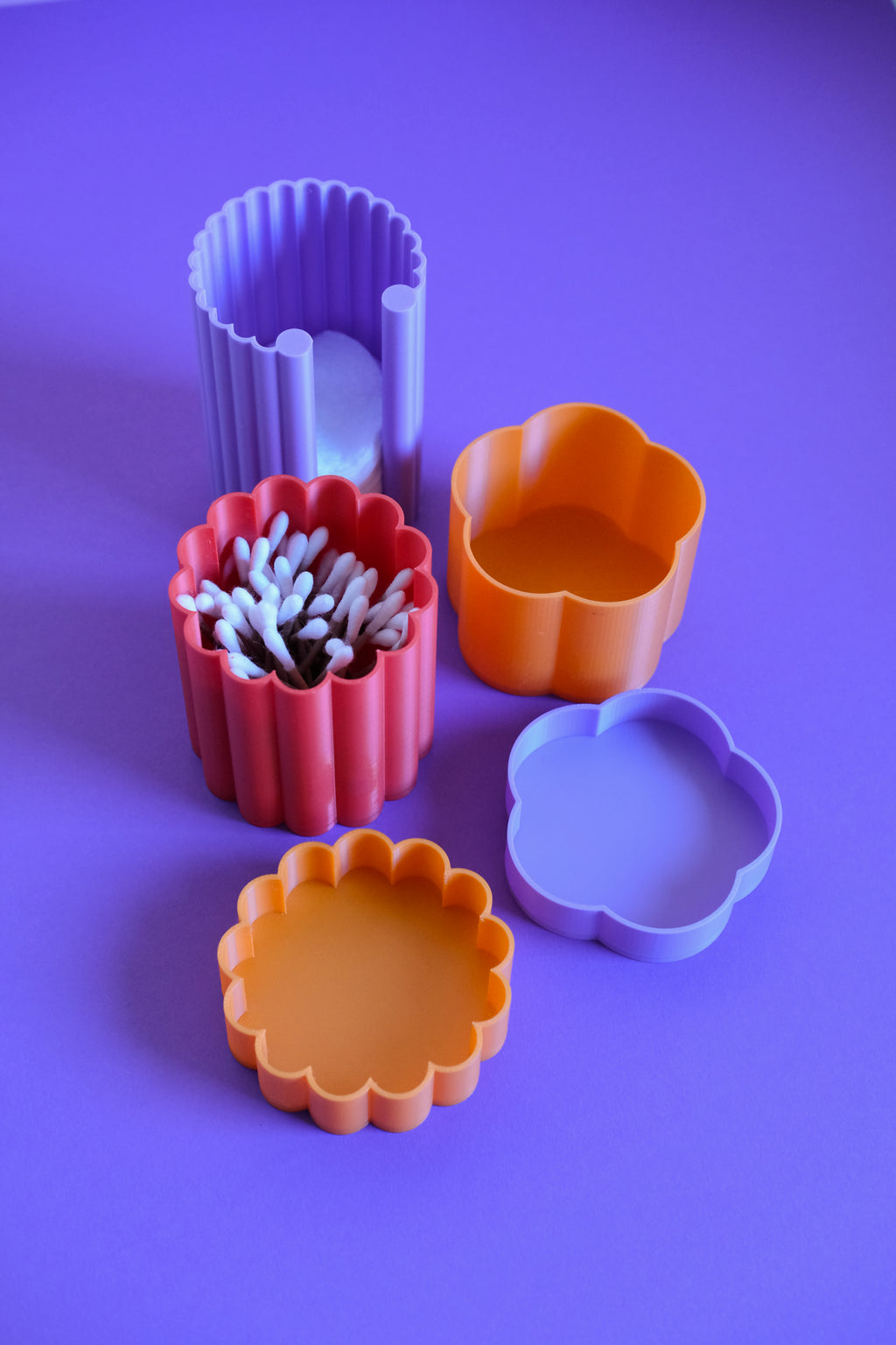 Cloud3 Bathroom Set - (Orange-Red-Purple)