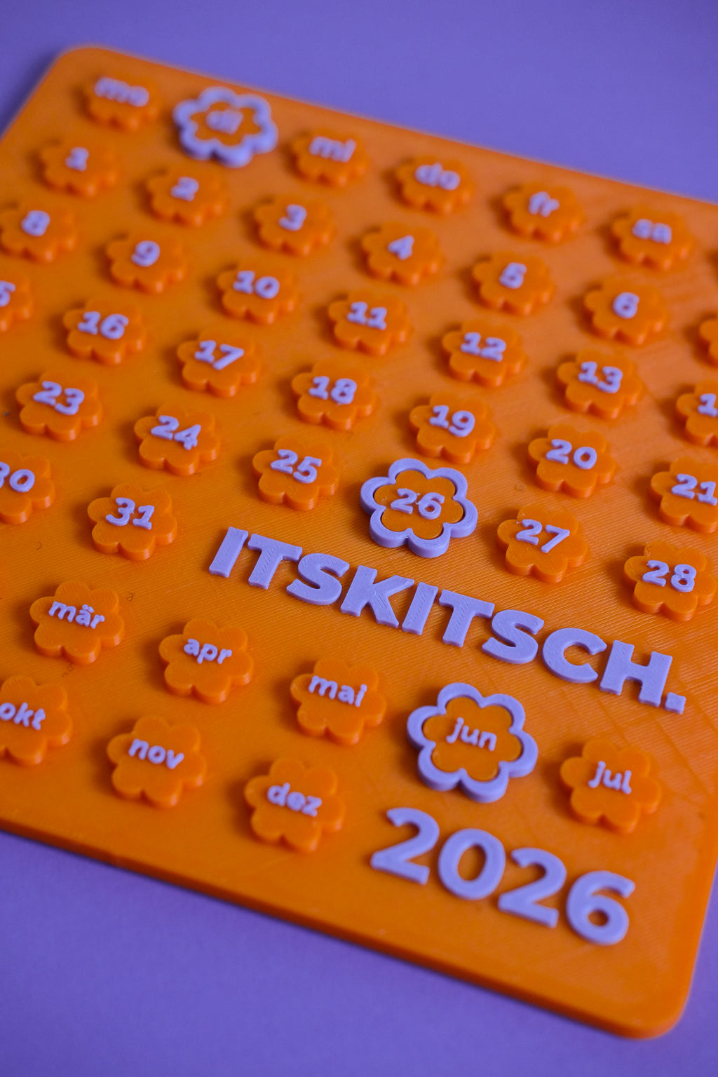 2026 CLOUD CALENDAR - Orange