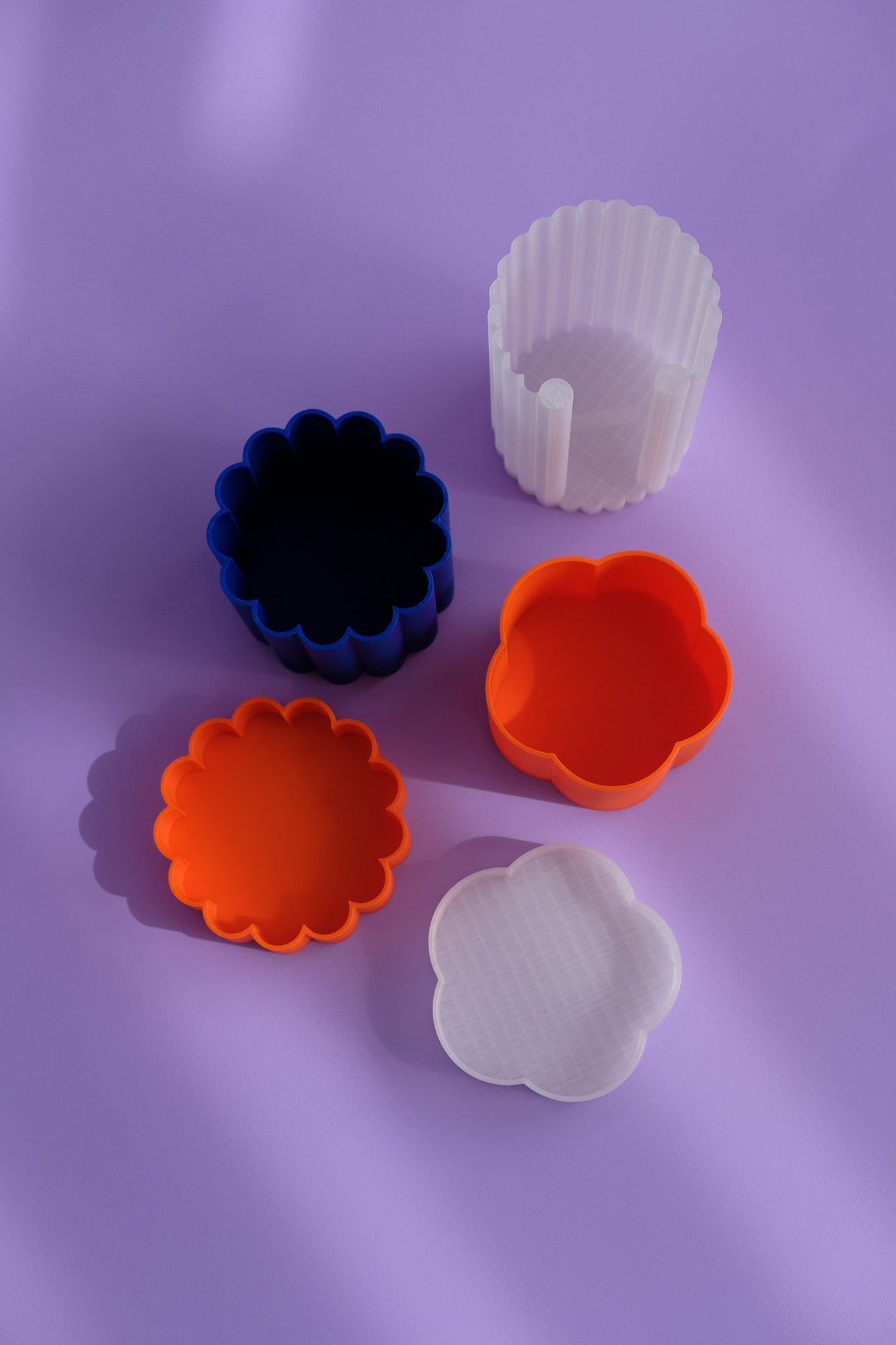 Cloud3 Bathroom Set - (Orange- Electric Blue-Transparent)