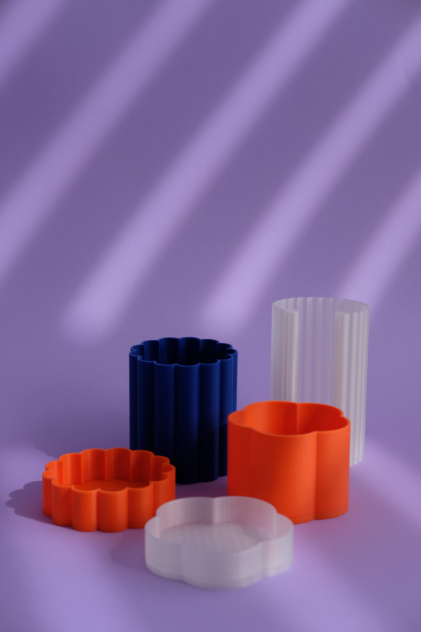 Cloud3 Bathroom Set - (Orange- Electric Blue-Transparent)