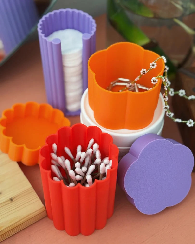 Cloud3 Bathroom Set - (Orange-Red-Purple)